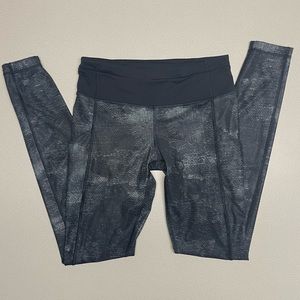 Lululemon Speed Tight II Luxtreme Sequin Snake Slate Black-Size 6